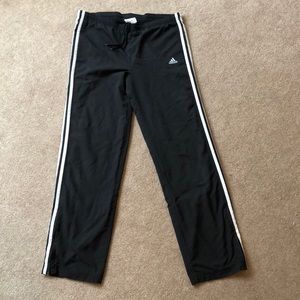 black adidas sweats, not new but in good condition